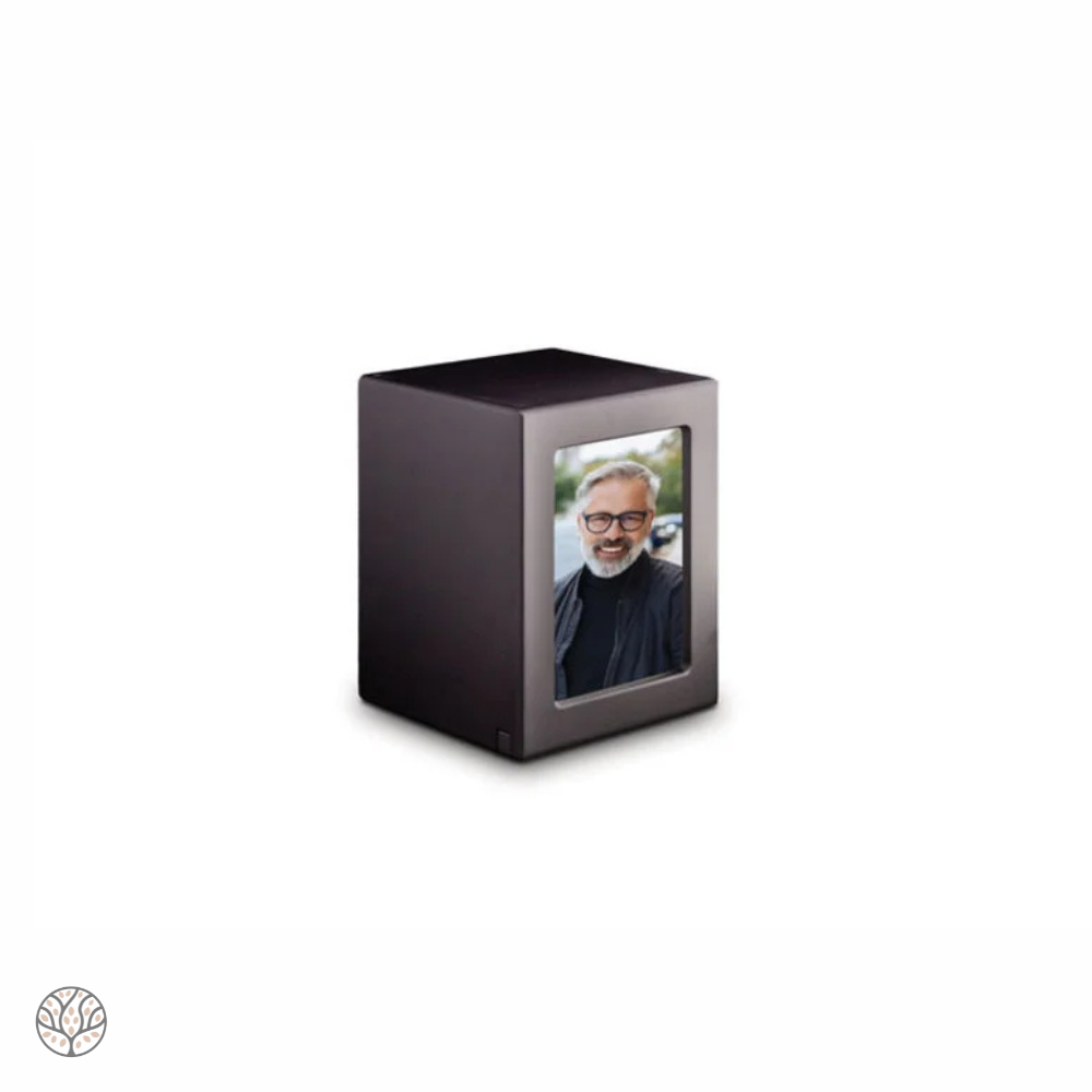 MDF-Fotorahmen-Urne - Schwarz