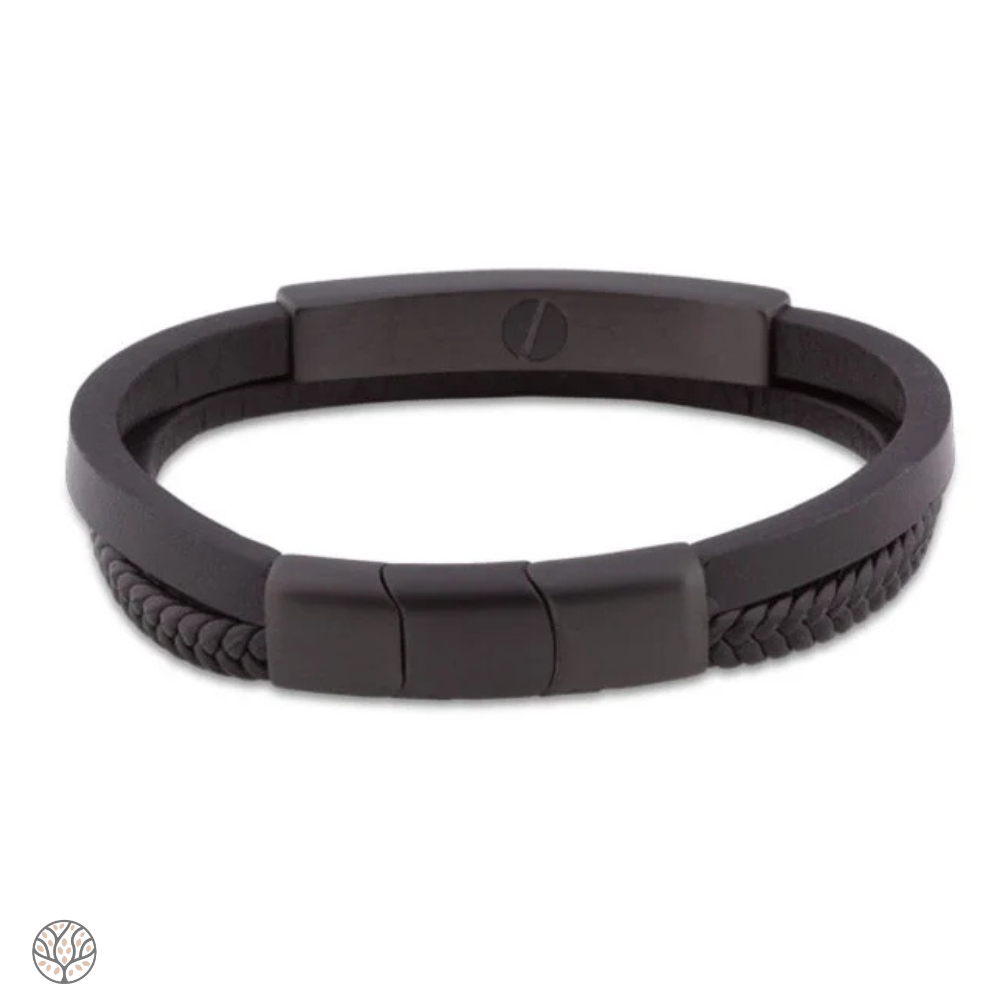 MOL 206 Armband Leder und Edelstahl