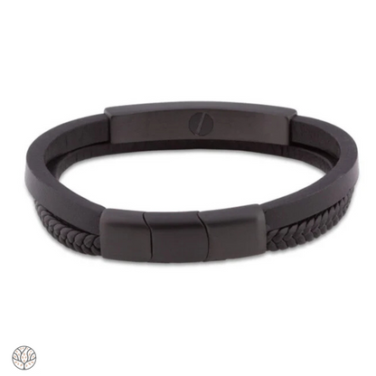 MOL 206 Armband Leder und Edelstahl