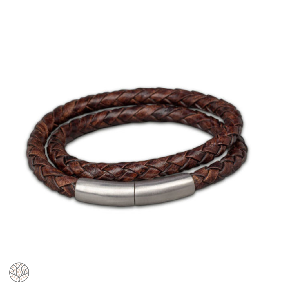 FPU 606 Embrace Armband aus geflochtenem Leder