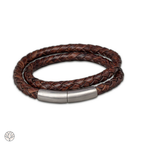 FPU 606 Embrace Armband aus geflochtenem Leder