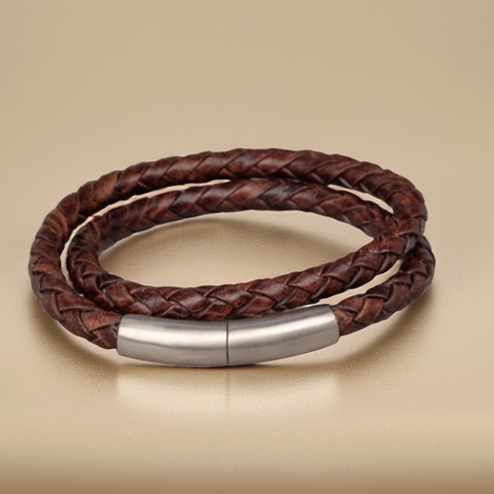 FPU 606 Embrace Armband aus geflochtenem Leder