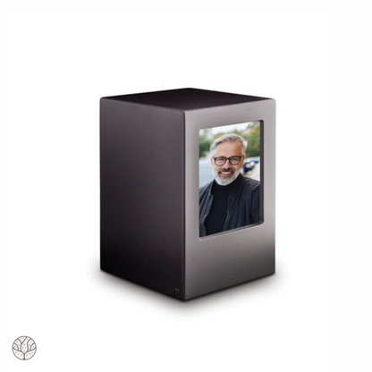 MDF-Fotorahmen-Urne - Schwarz