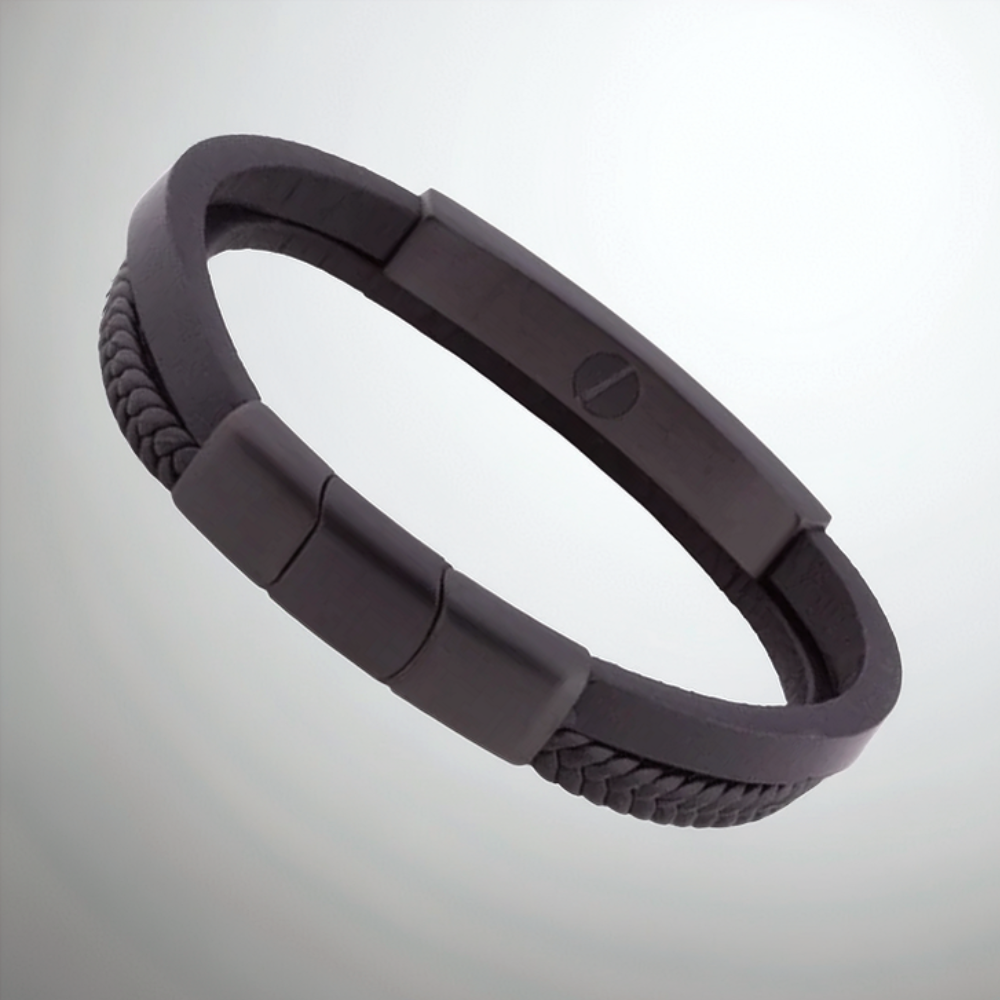 MOL 206 Armband Leder und Edelstahl