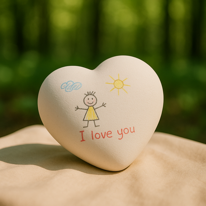 Fantasy Herz-Urne – inklusive Buntstifte